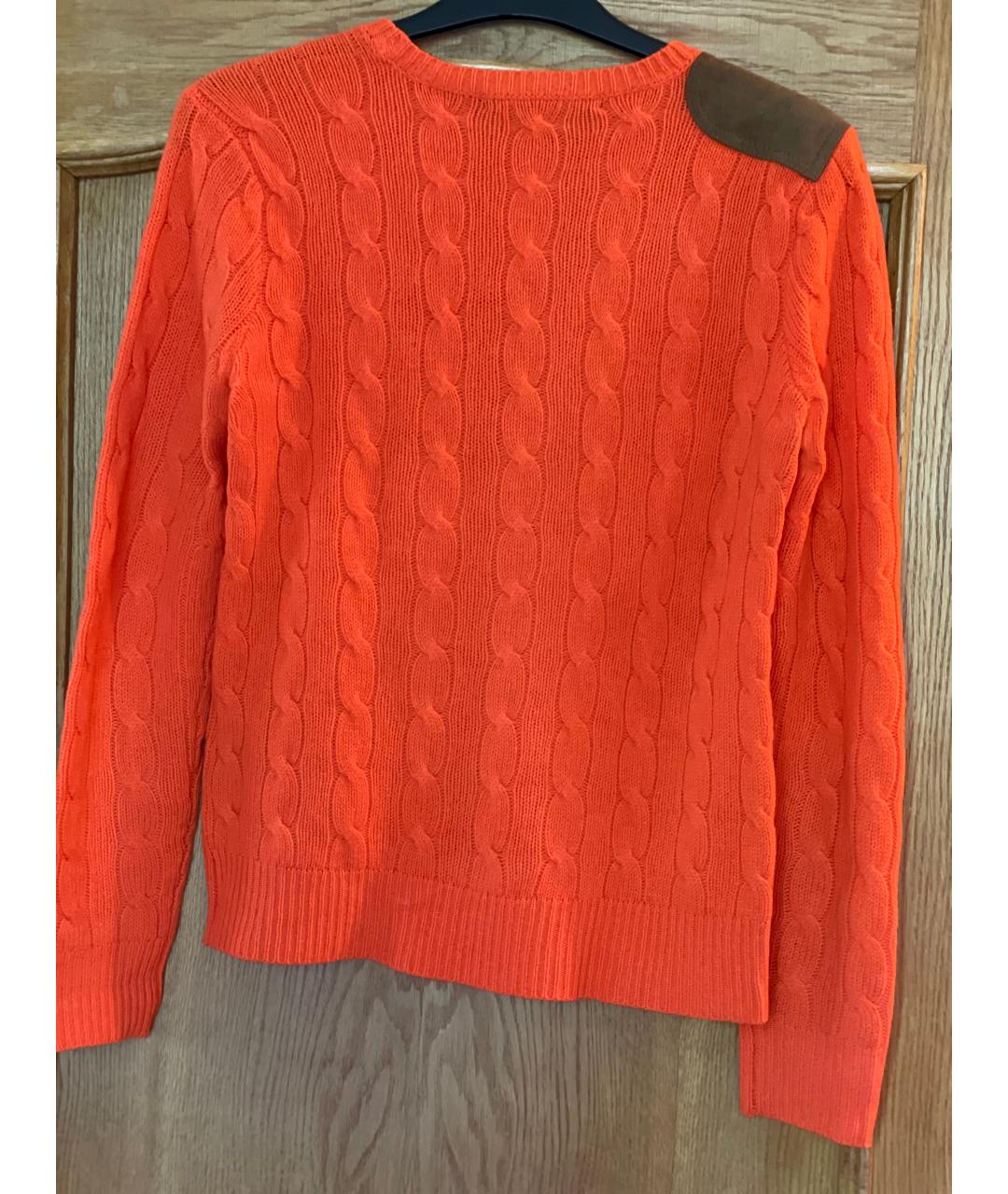 RALPH LAUREN Оранжевый шерстяной джемпер / свитер, фото 2
