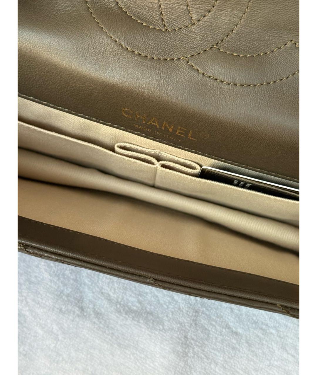 CHANEL Коричневая кожаная сумка через плечо, фото 4