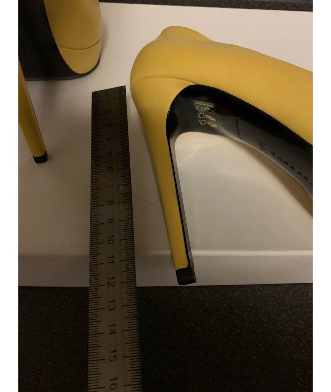 BARBARA BUI Желтые кожаные туфли, фото 7