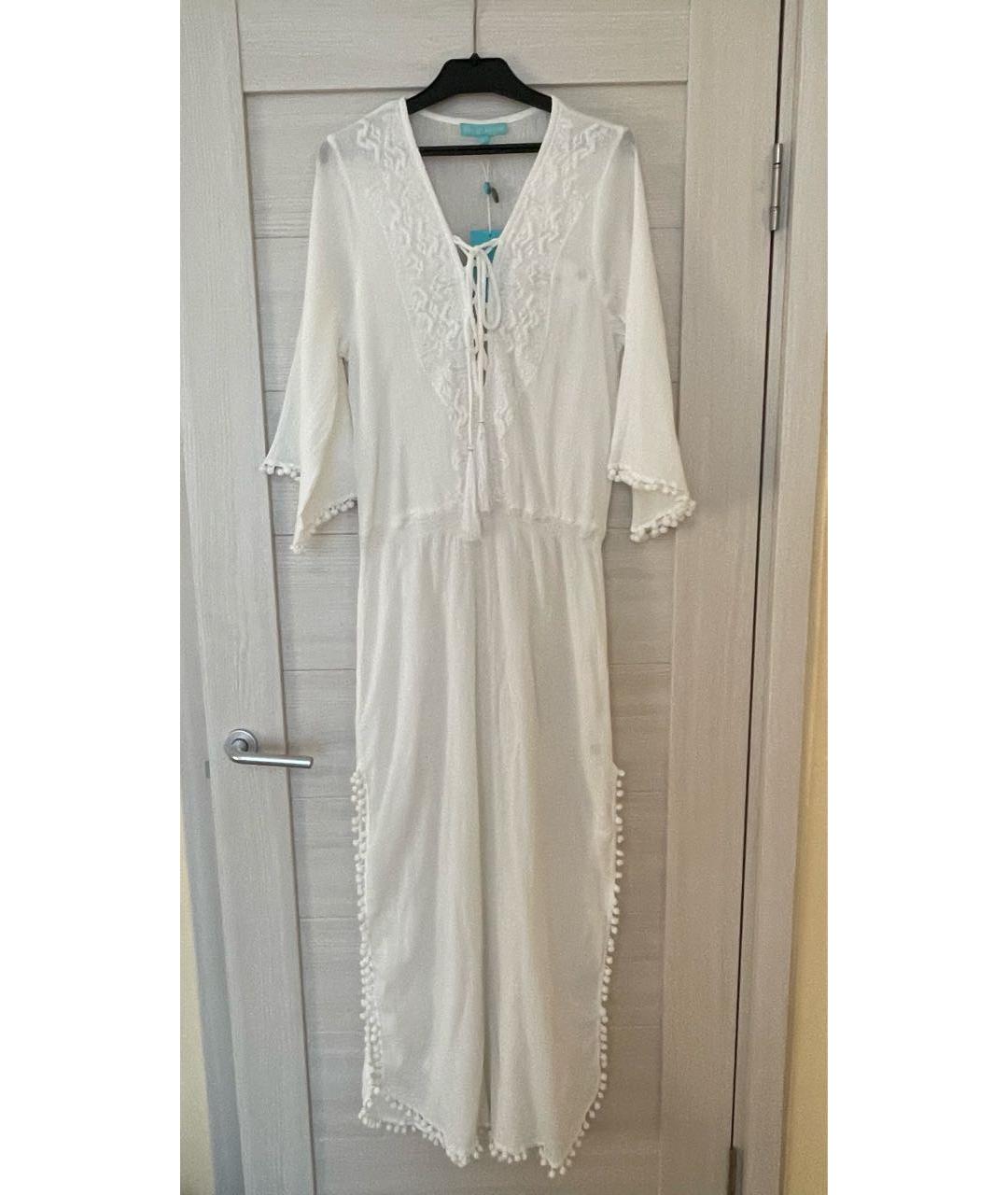 MELISSA ODABASH Белое хлопковое платье, фото 7