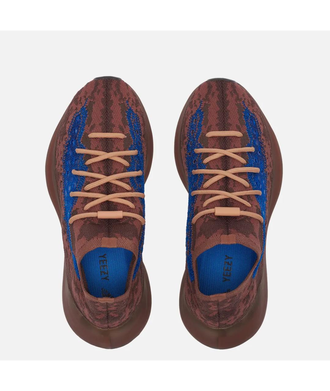 ADIDAS YEEZY Коричневые низкие кроссовки / кеды, фото 3
