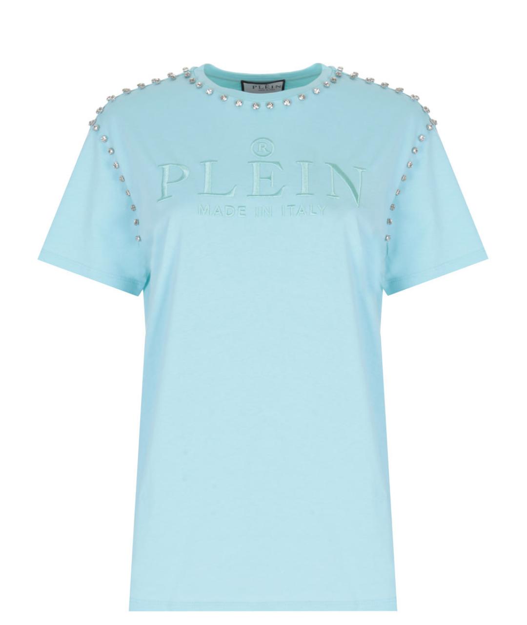 PHILIPP PLEIN Голубая футболка, фото 1