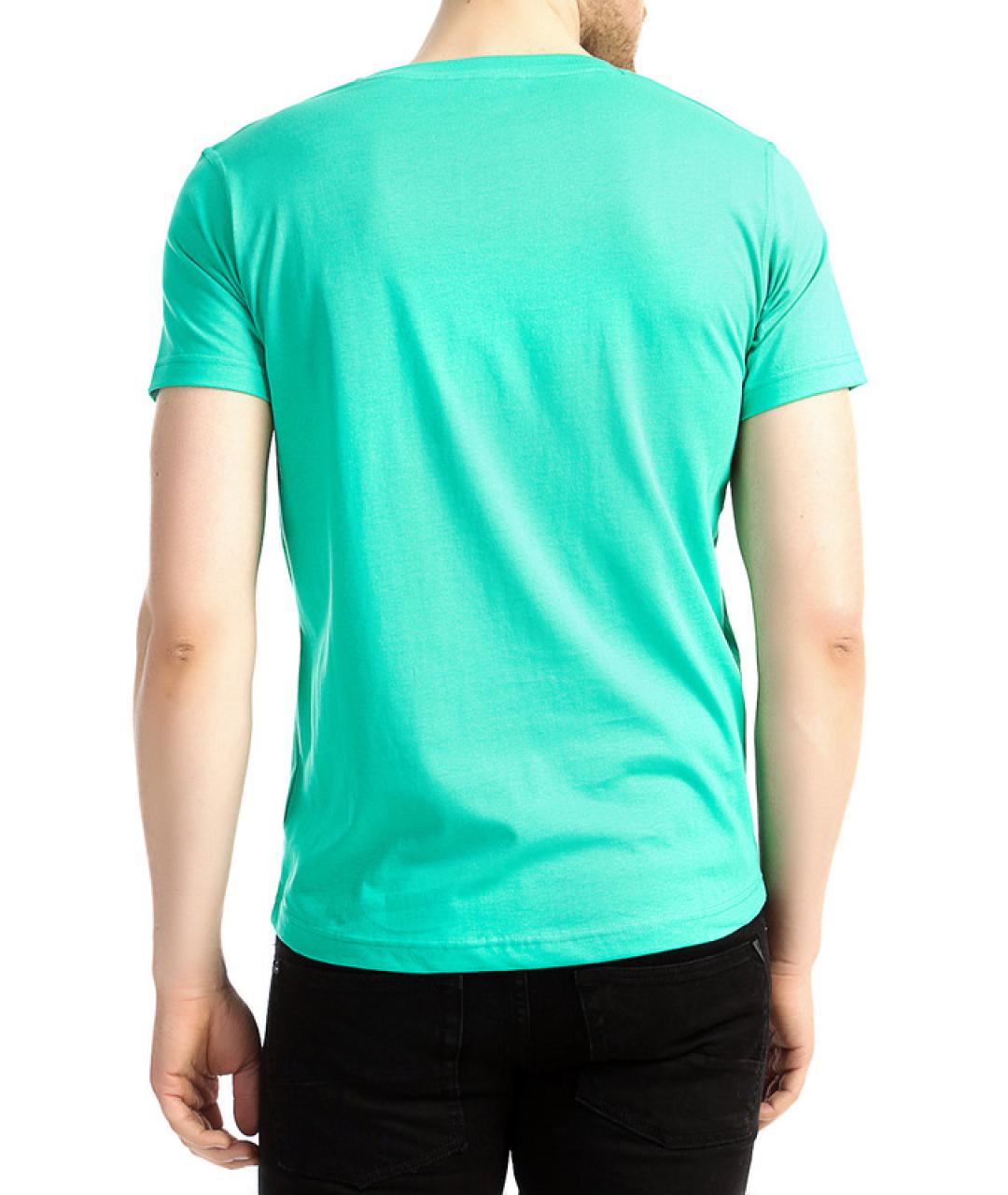 PIERRE CARDIN Зеленая хлопковая футболка, фото 2