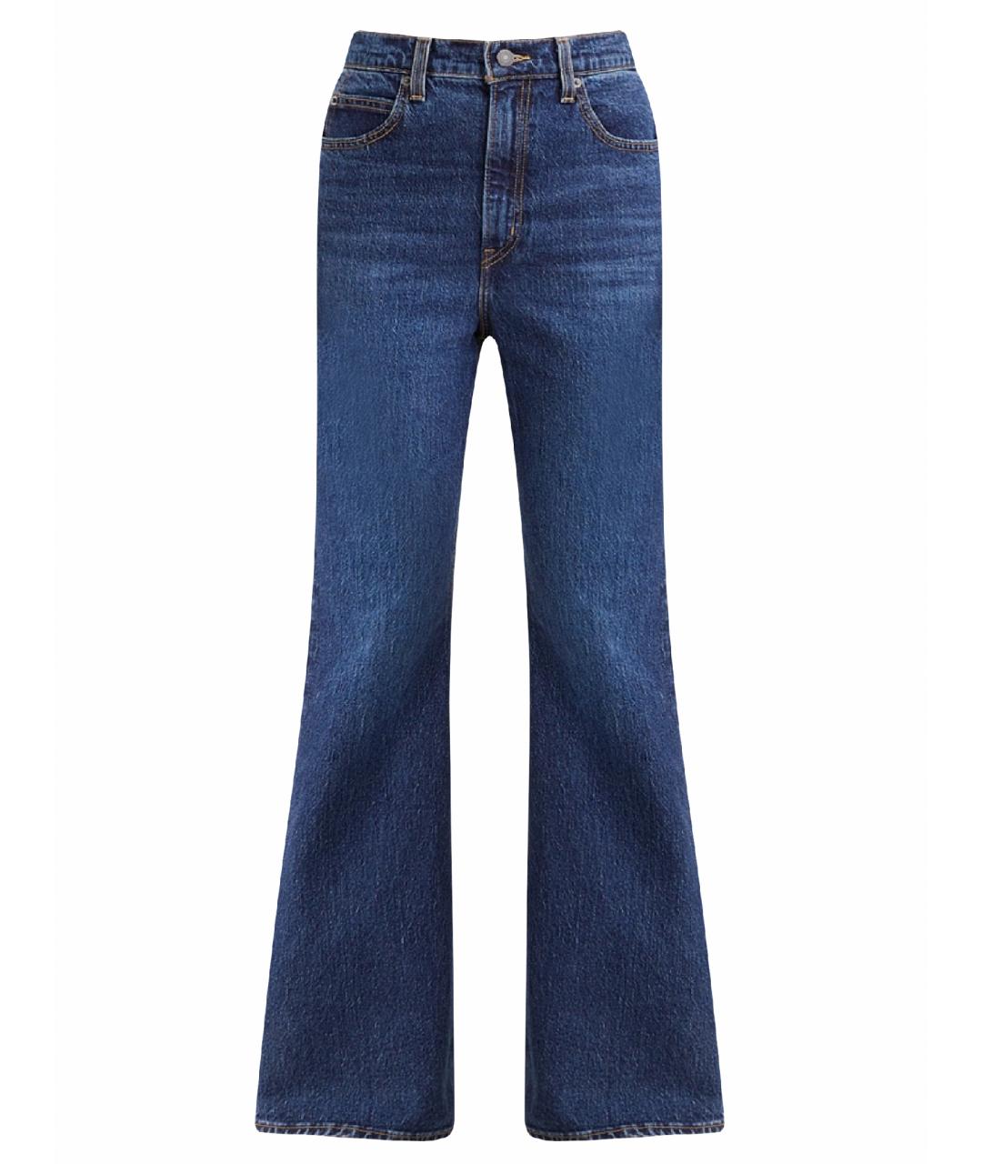 LEVI'S Темно-синие хлопковые джинсы клеш, фото 1