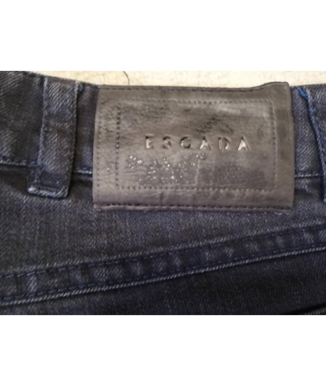 ESCADA Темно-синие хлопковые прямые джинсы, фото 7