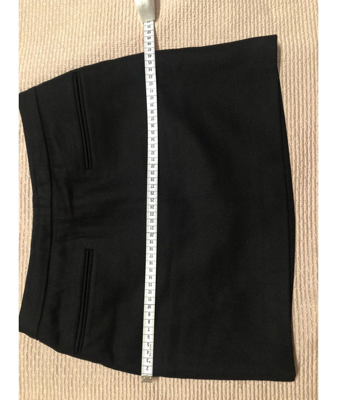 STELLA MCCARTNEY Черная шерстяная юбка мини, фото 5