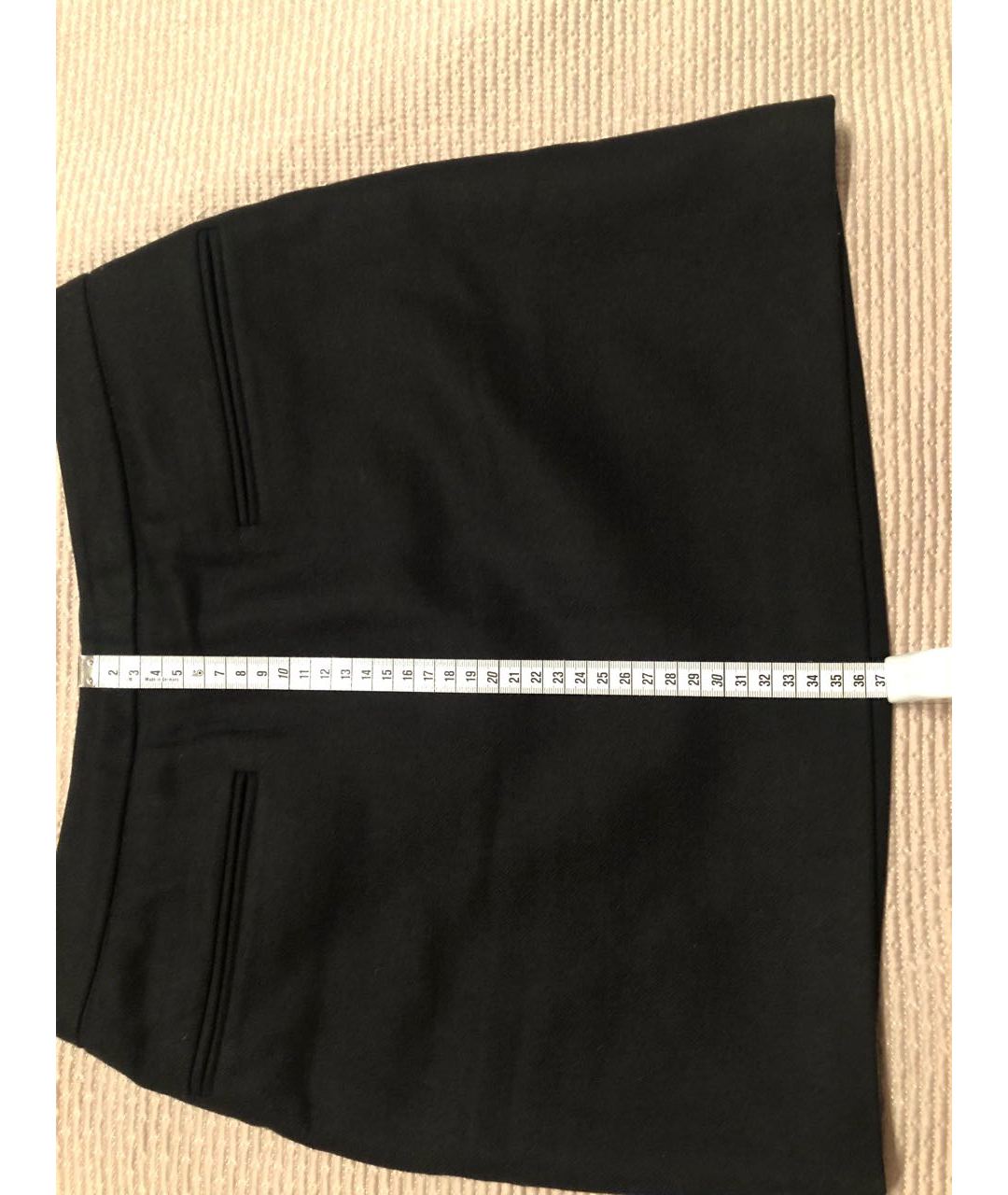 STELLA MCCARTNEY Черная шерстяная юбка мини, фото 4