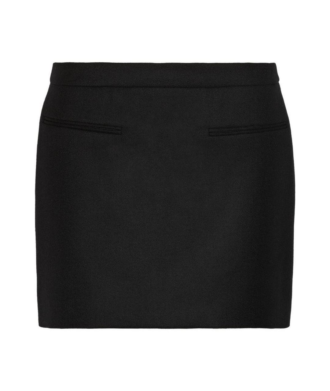 STELLA MCCARTNEY Черная шерстяная юбка мини, фото 1