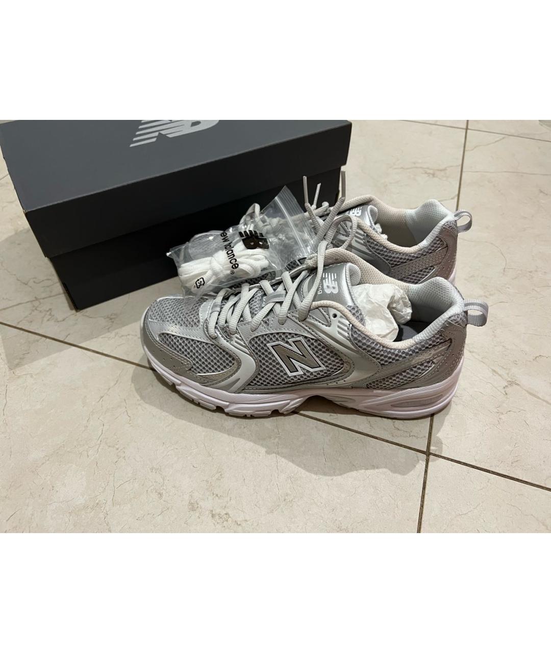 NEW BALANCE Серебряные кроссовки, фото 2