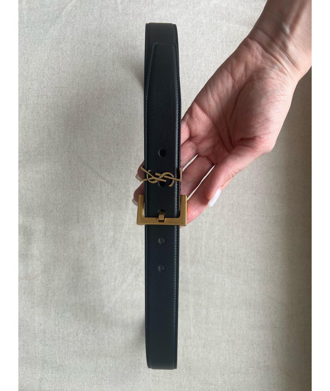 【国内発送】サンローラン ベルト Cassandre knotted leather レザー（本革） Saint Laurent(サンローラン) 雑貨・小物(メンズ