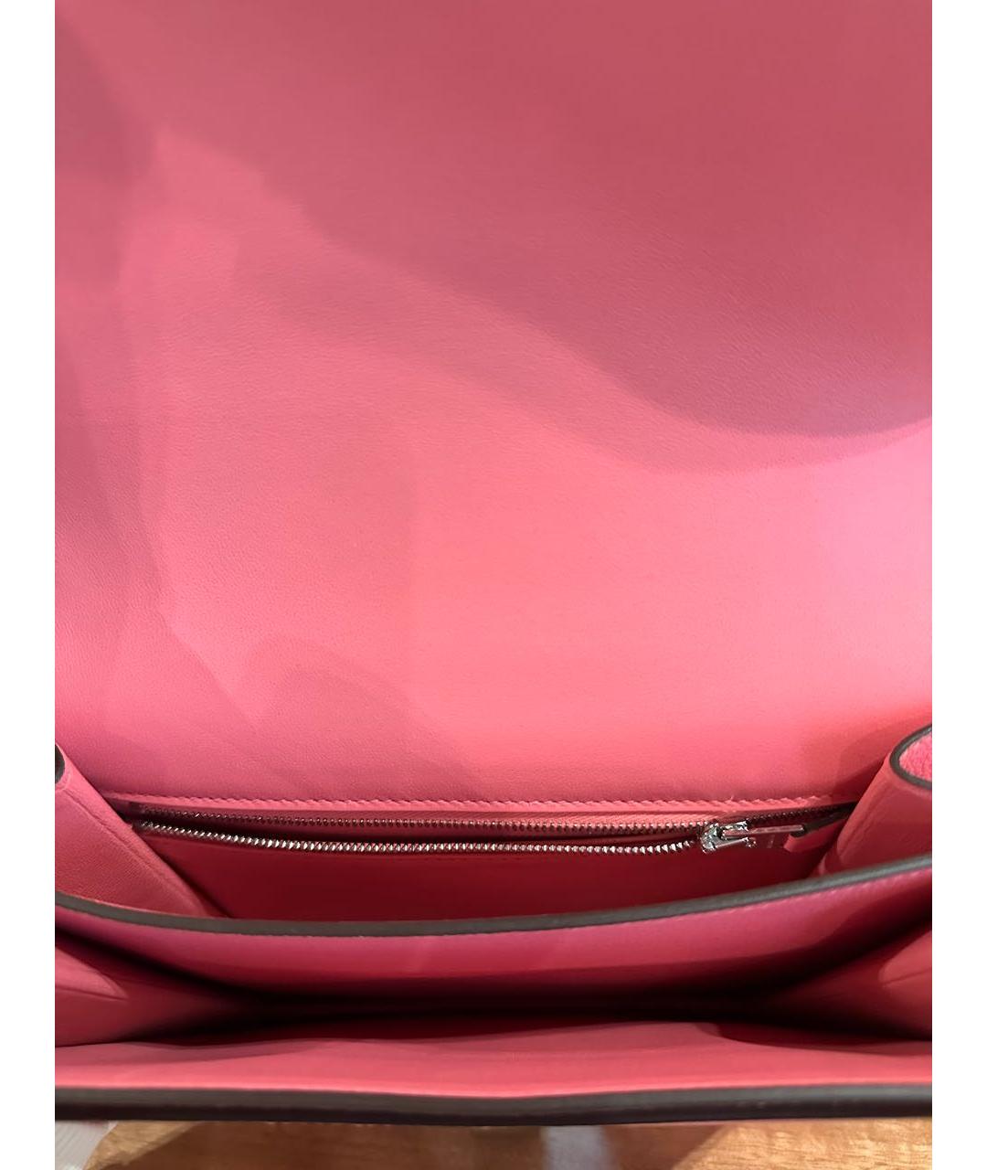 HERMES PRE-OWNED Розовая кожаная сумка через плечо, фото 6