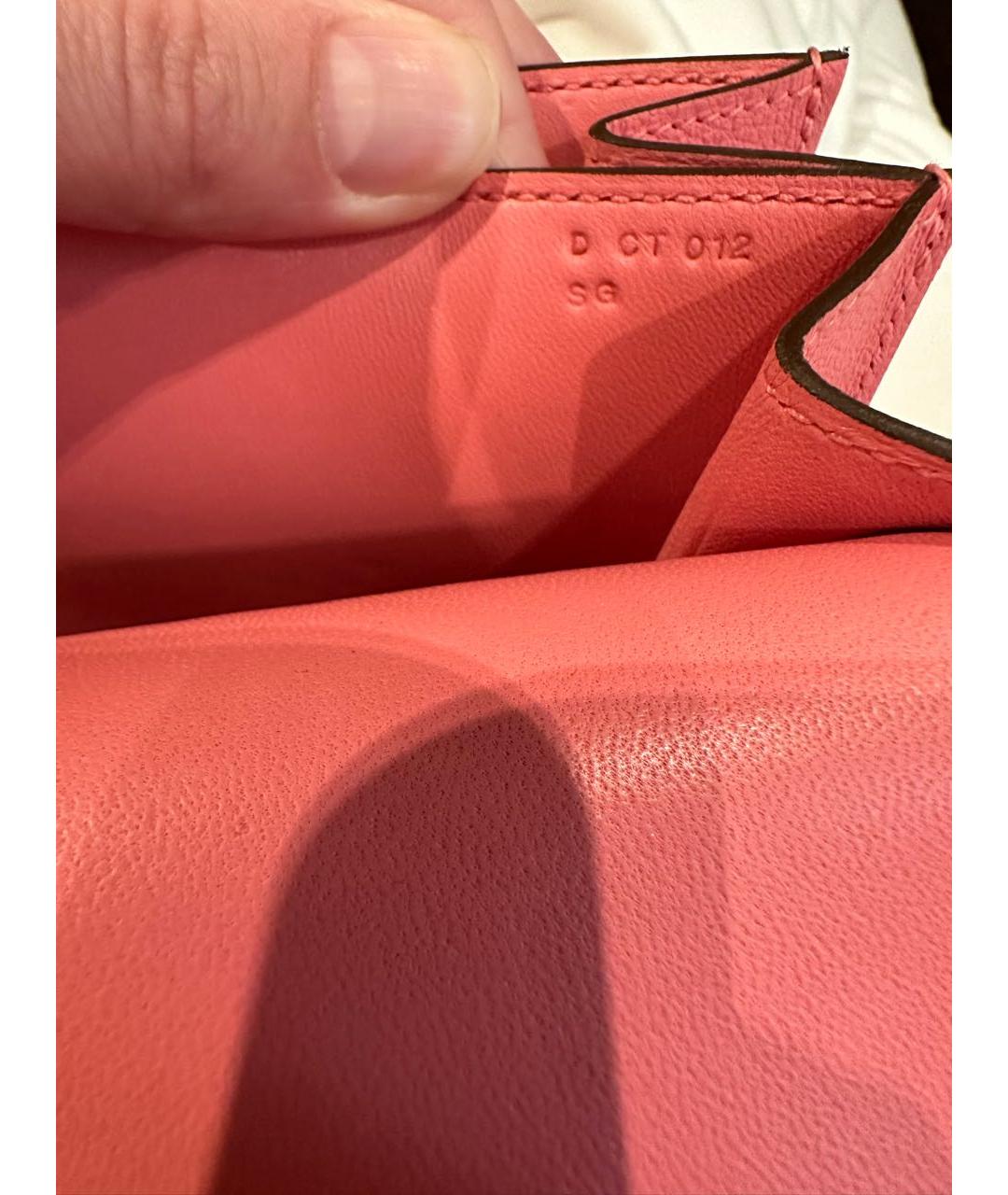 HERMES PRE-OWNED Розовая кожаная сумка через плечо, фото 7