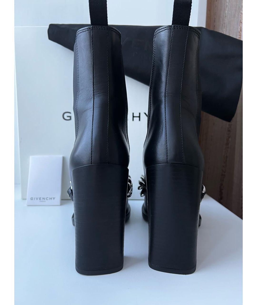GIVENCHY Черные кожаные ботильоны, фото 3