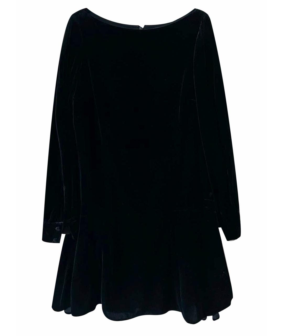 POLO RALPH LAUREN Черное бархатное вечернее платье, фото 1