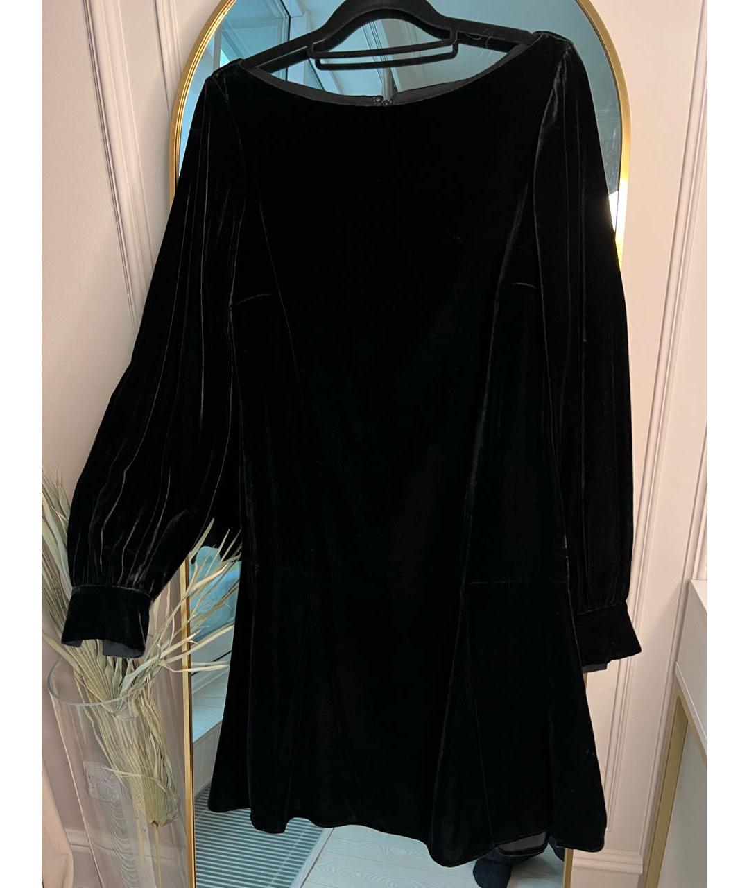 POLO RALPH LAUREN Черное бархатное вечернее платье, фото 3