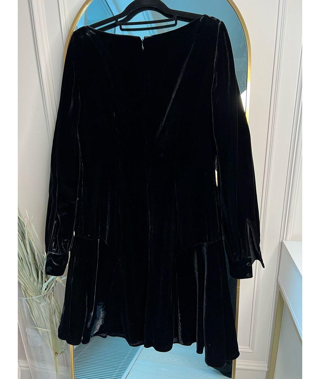 POLO RALPH LAUREN Черное бархатное вечернее платье, фото 2