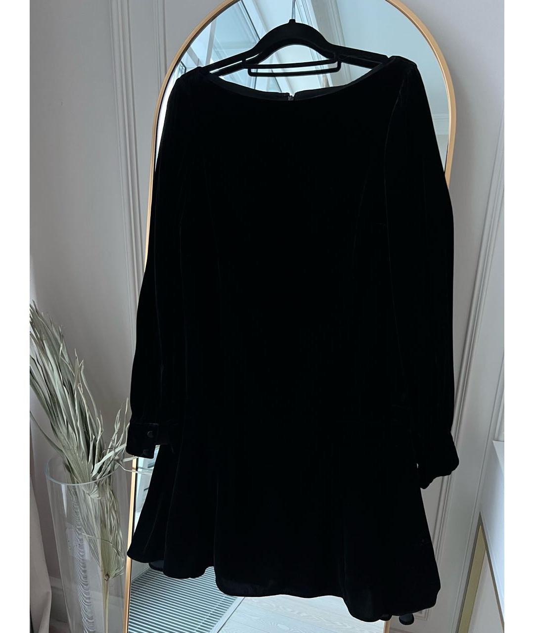 POLO RALPH LAUREN Черное бархатное вечернее платье, фото 7