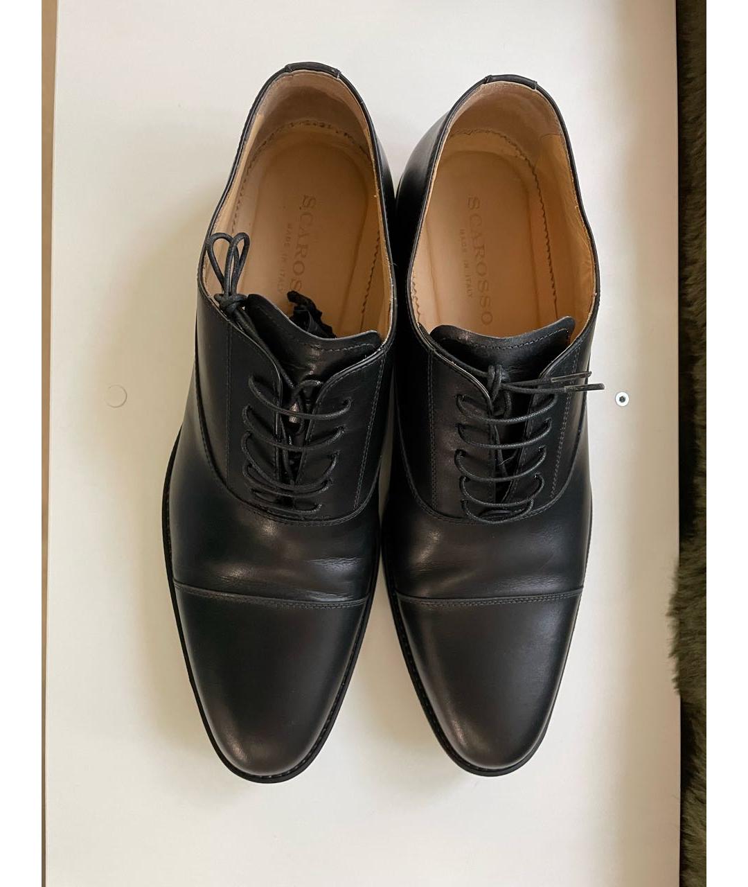 SCAROSSO Черные кожаные туфли, фото 2