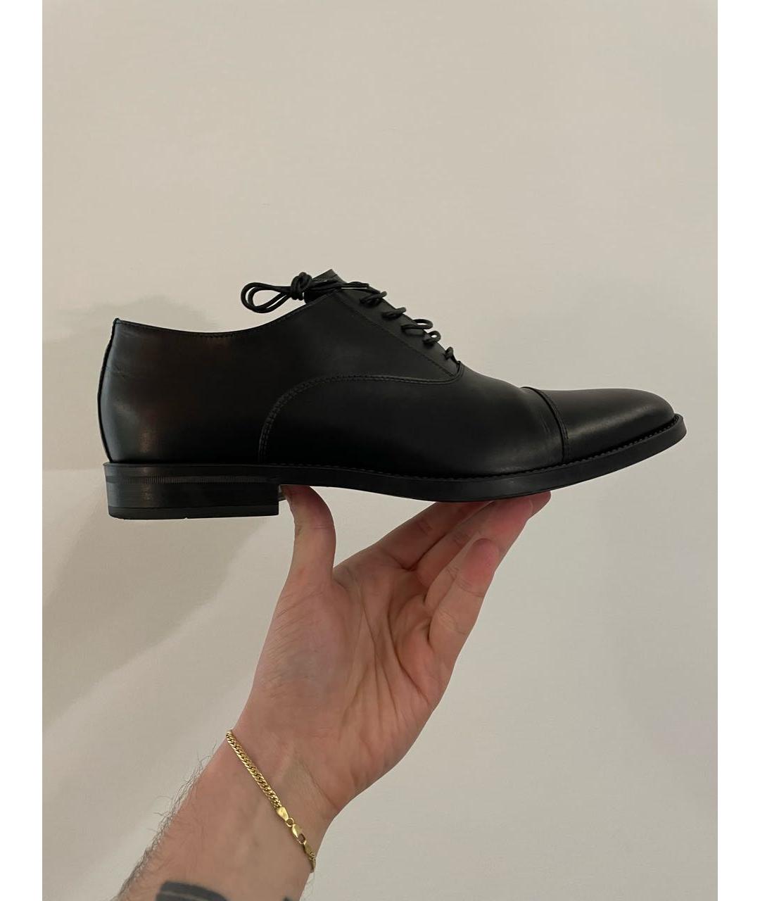 SCAROSSO Черные кожаные туфли, фото 7