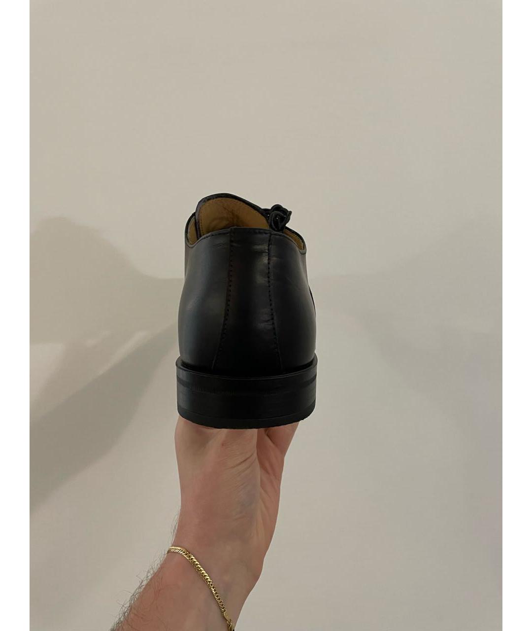 SCAROSSO Черные кожаные туфли, фото 4