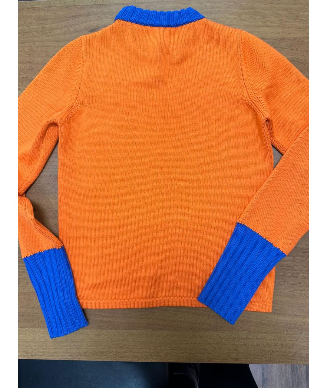 BIKKEMBERGS Оранжевый шерстяной джемпер / свитер, фото 2