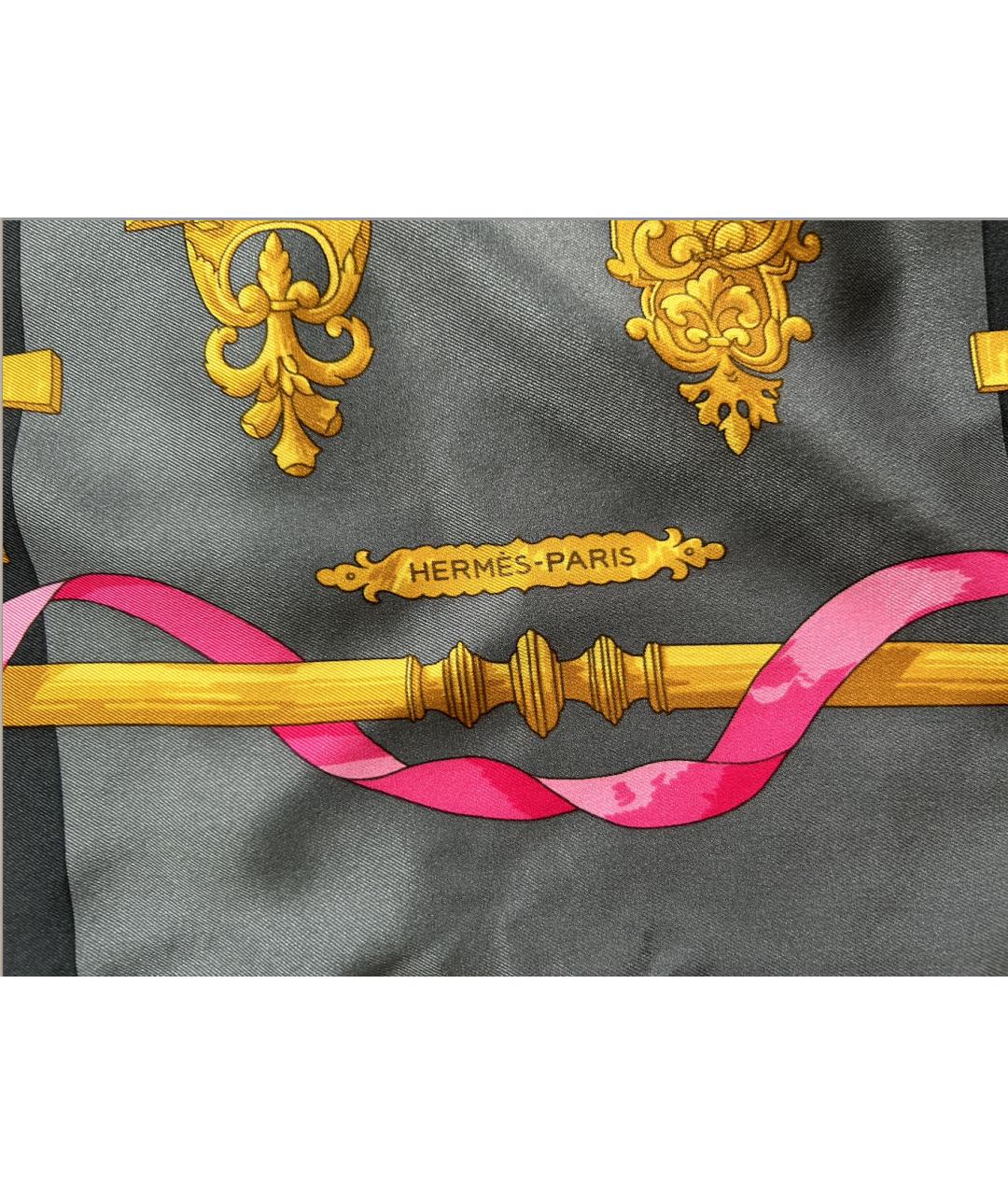 HERMES PRE-OWNED Золотой шелковый платок, фото 5