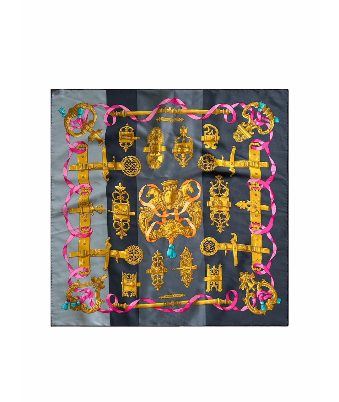 HERMES PRE-OWNED Золотой шелковый платок, фото 1