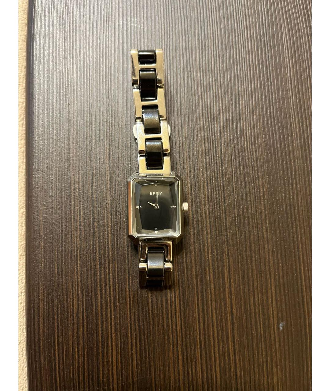 DKNY Антрацитовые керамические часы, фото 4