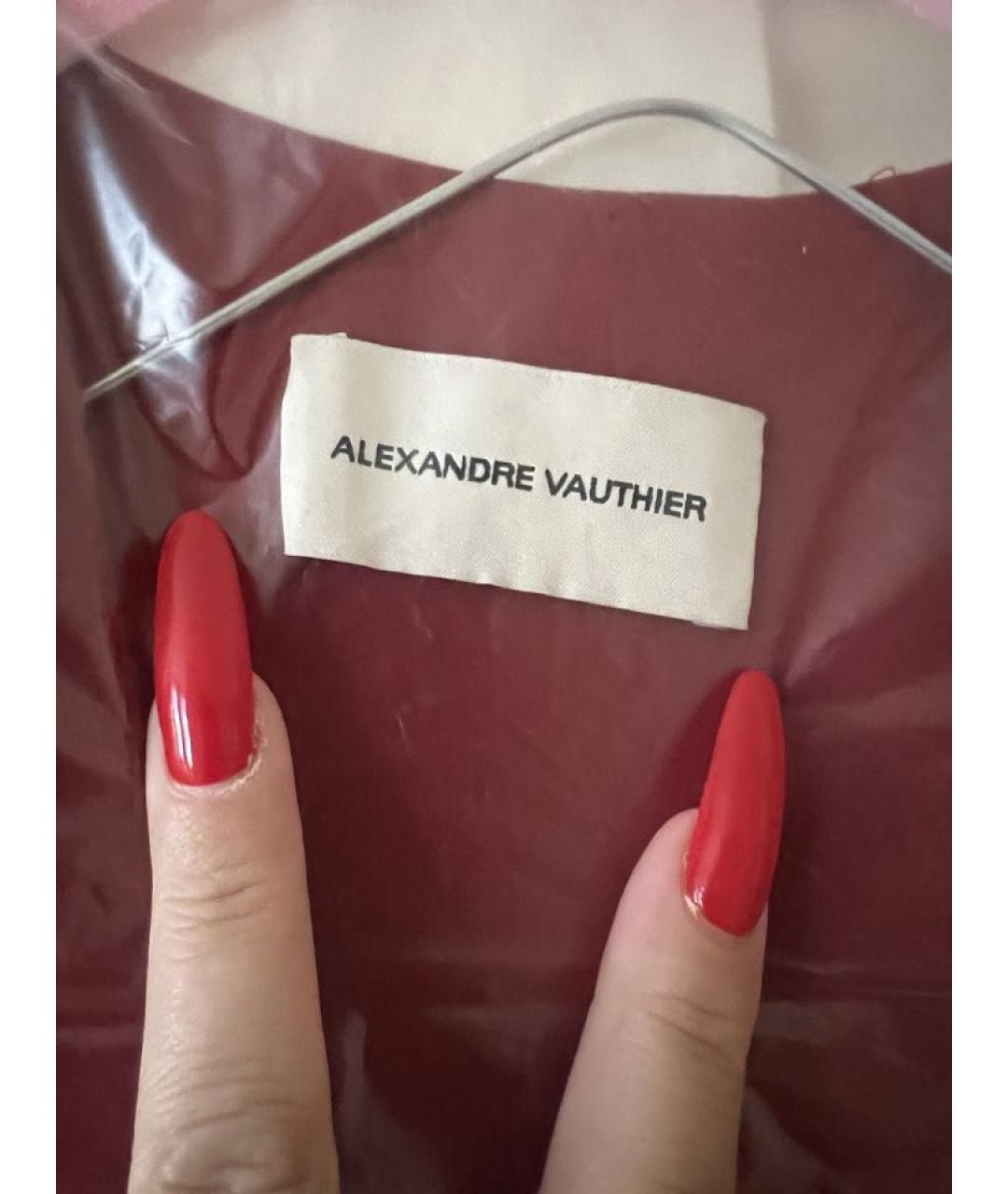 ALEXANDRE VAUTHIER Красное деним вечернее платье, фото 7