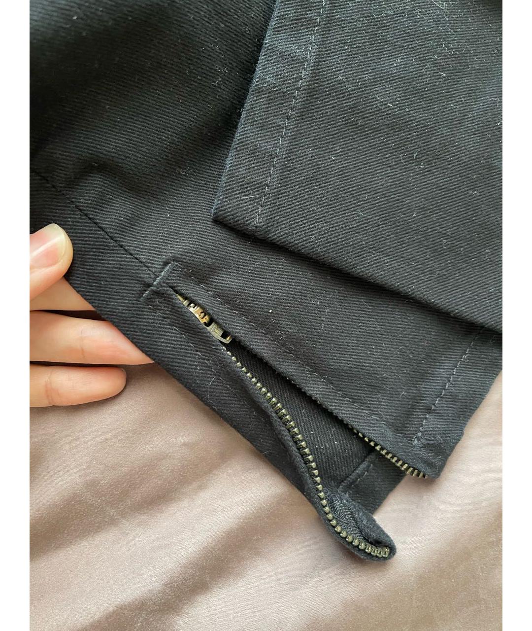 RALPH LAUREN Черные хлопко-эластановые джинсы слим, фото 7