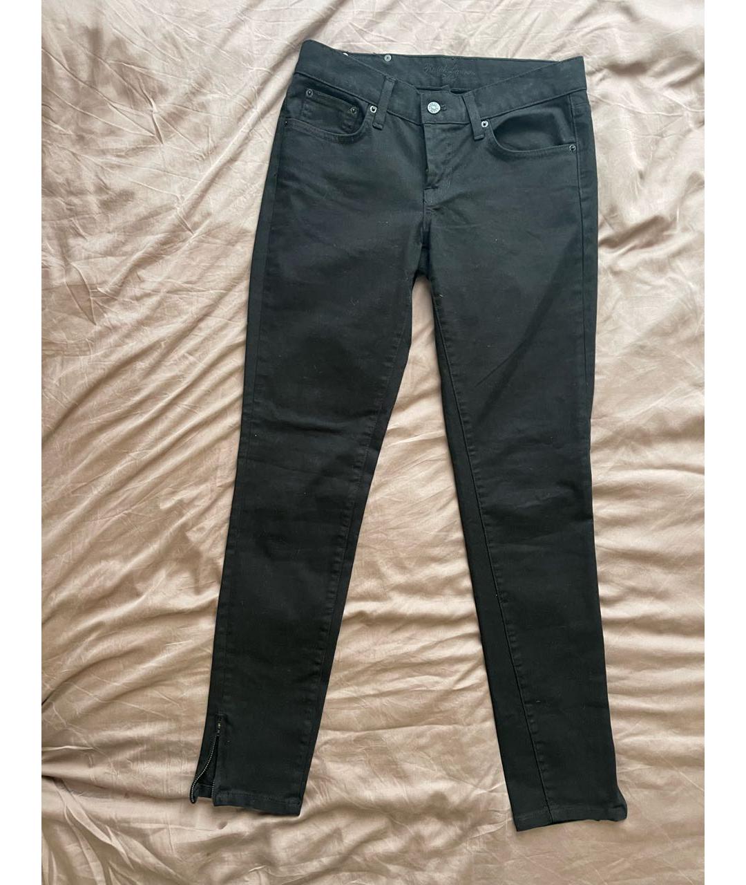 RALPH LAUREN Черные хлопко-эластановые джинсы слим, фото 2