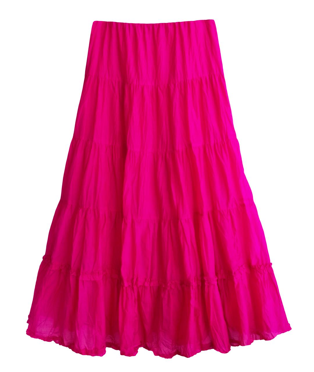 RALPH LAUREN Розовая хлопковая юбка макси, фото 1