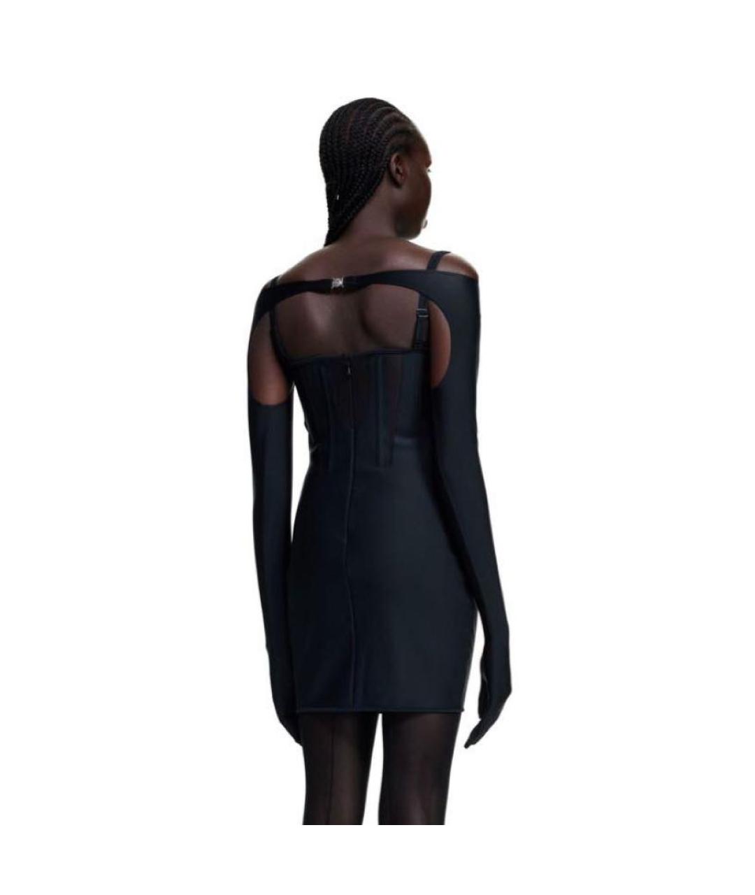 MUGLER Черное коктейльное платье, фото 2
