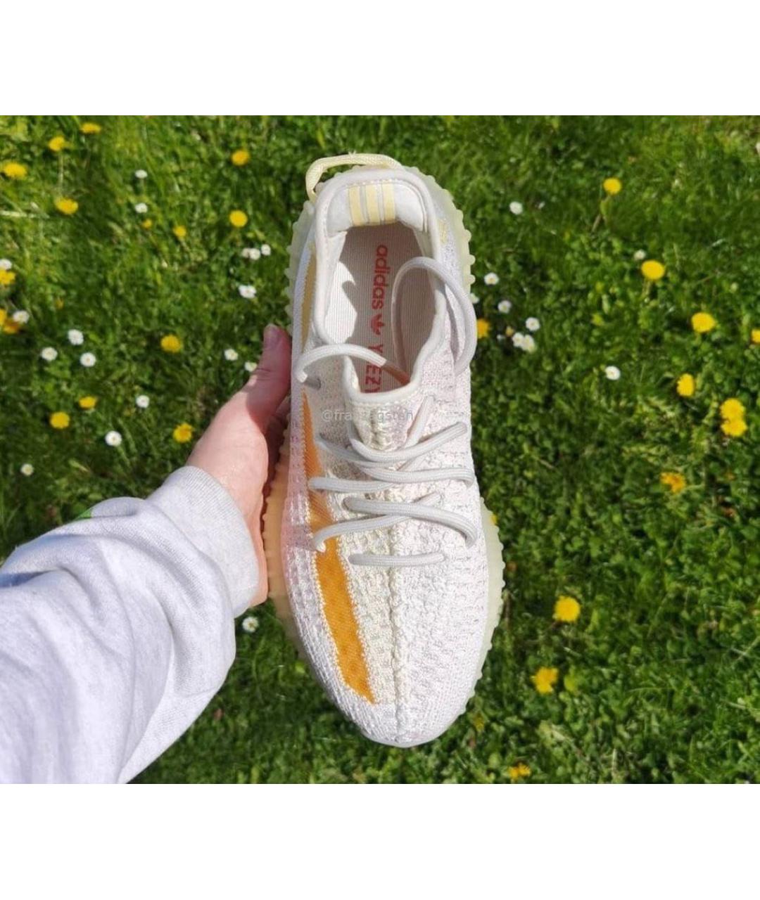 ADIDAS YEEZY Белые низкие кроссовки / кеды, фото 5