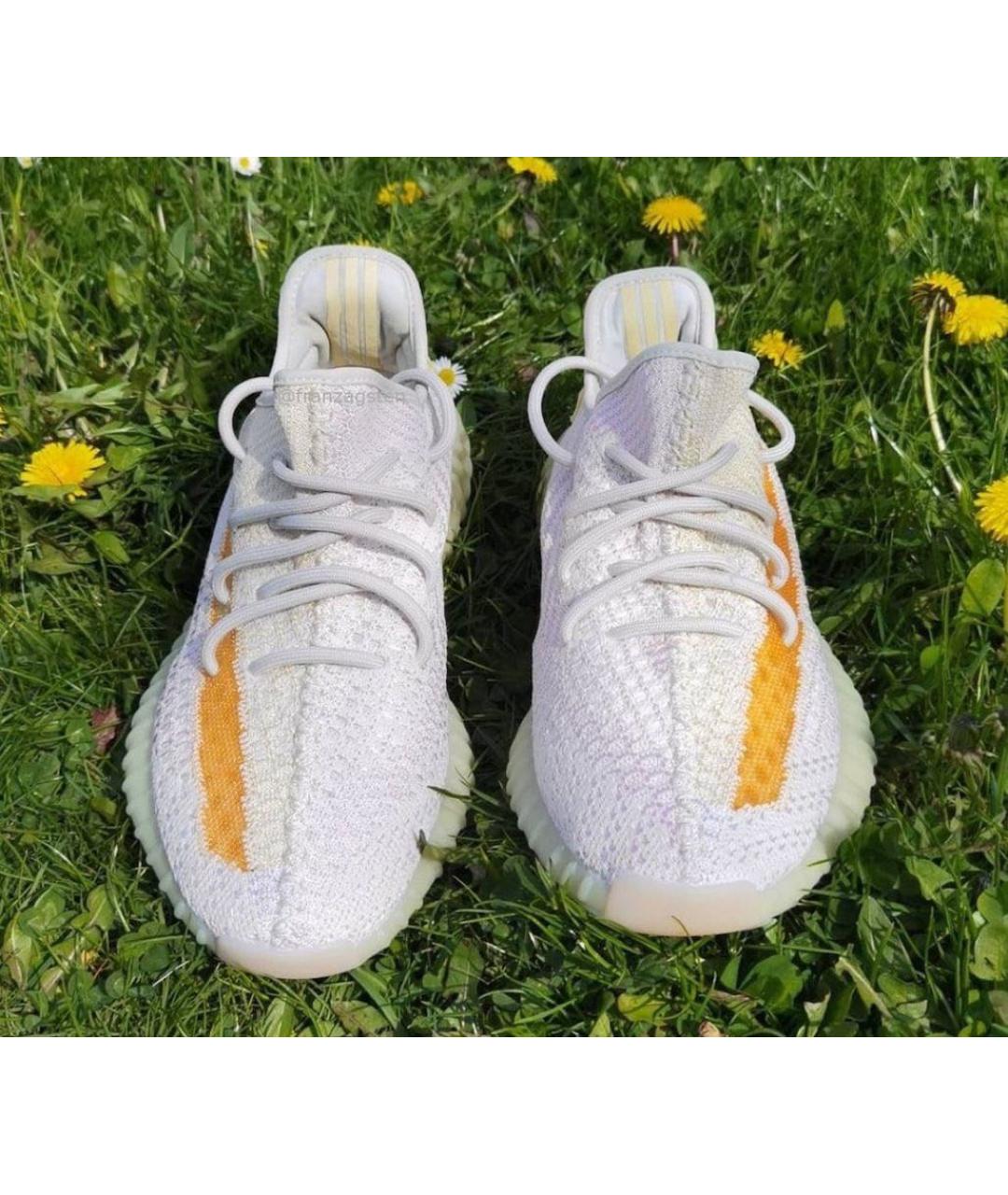 ADIDAS YEEZY Белые низкие кроссовки / кеды, фото 4