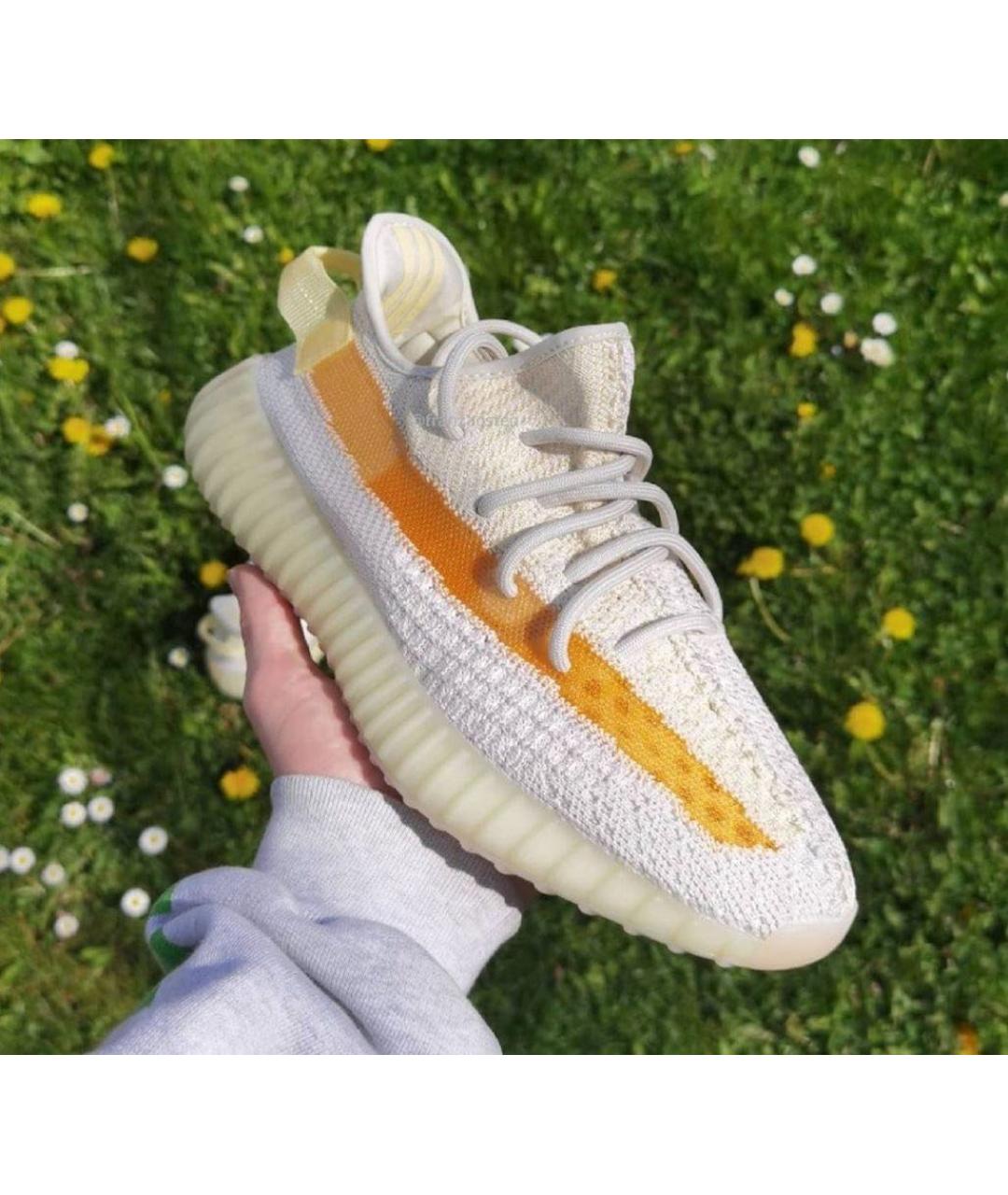 ADIDAS YEEZY Белые низкие кроссовки / кеды, фото 3
