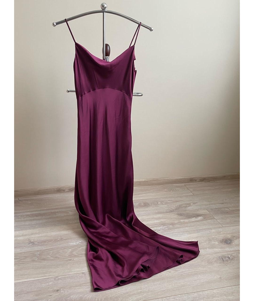 DIANE VON FURSTENBERG Фиолетовое шелковое вечернее платье, фото 9