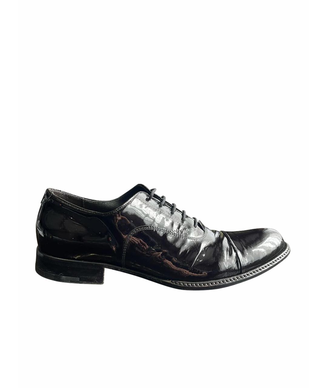 CESARE PACIOTTI Черные туфли из лакированной кожи, фото 1