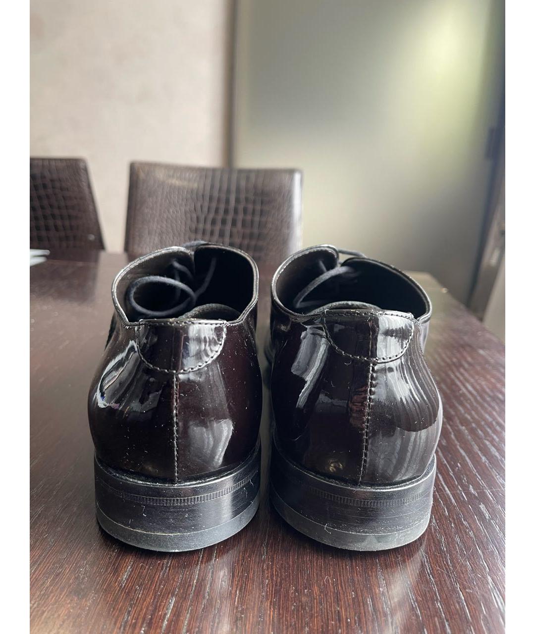 CESARE PACIOTTI Черные туфли из лакированной кожи, фото 4