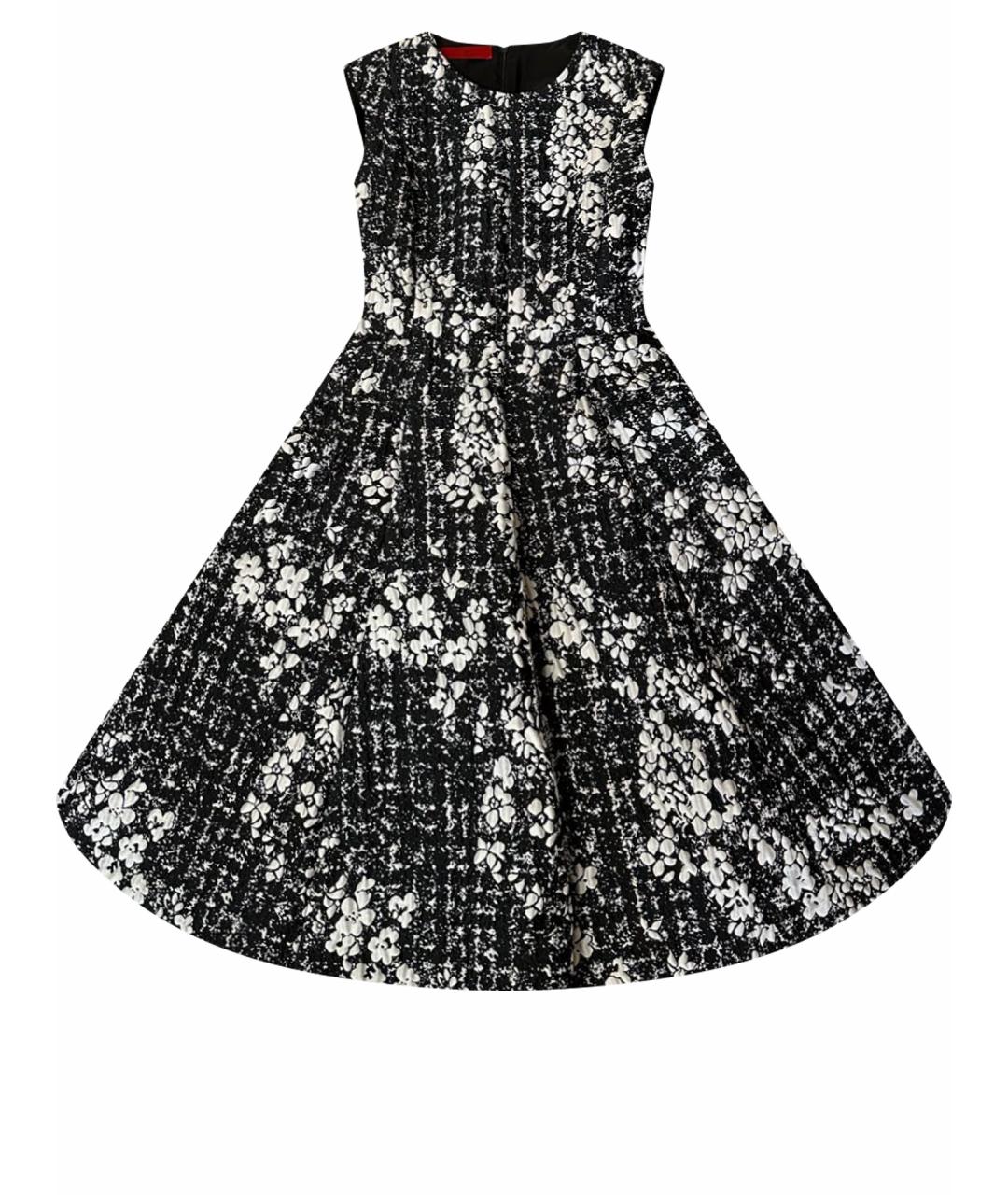 CH CAROLINA HERRERA Черное креповое коктейльное платье, фото 1