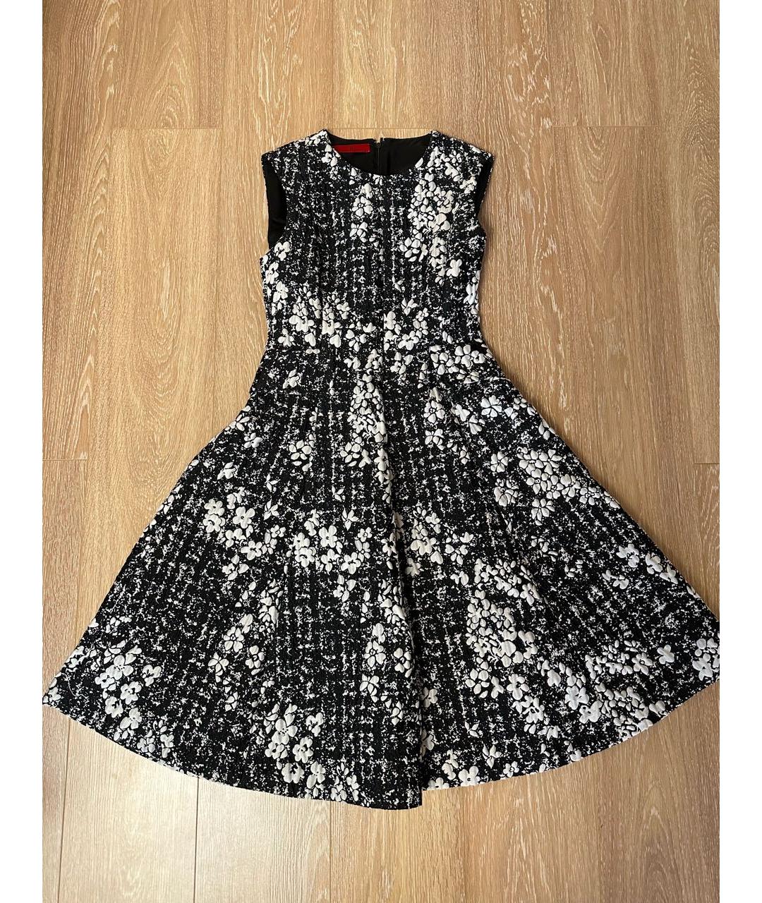 CH CAROLINA HERRERA Черное креповое коктейльное платье, фото 5