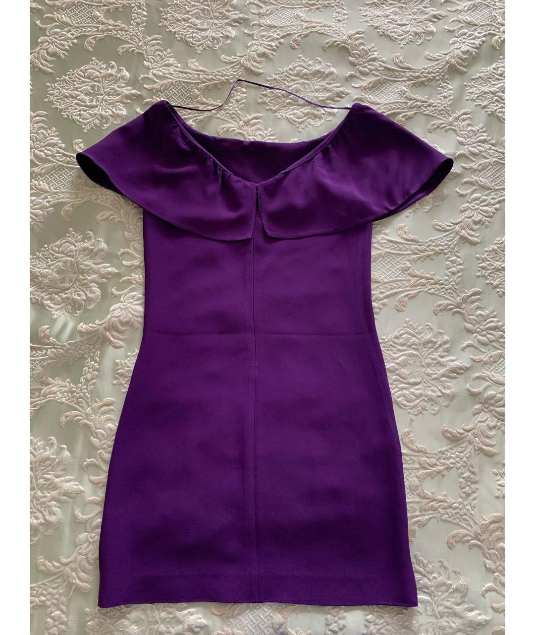 MIU MIU Фиолетовое вискозное коктейльное платье, фото 2