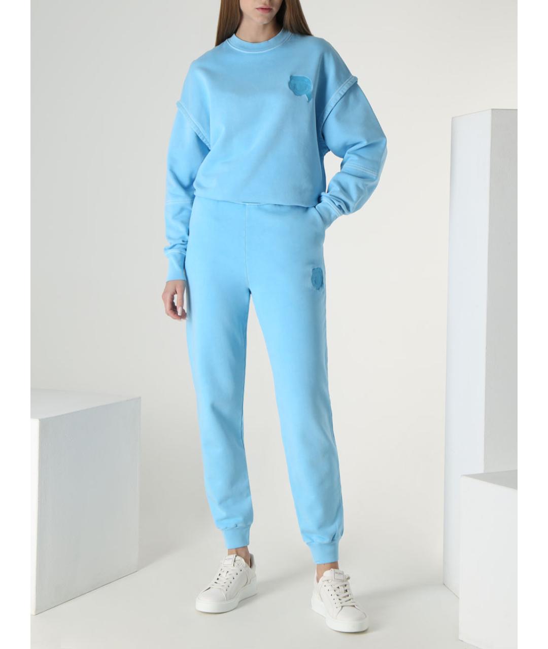 KARL LAGERFELD Голубой костюм с брюками, фото 2