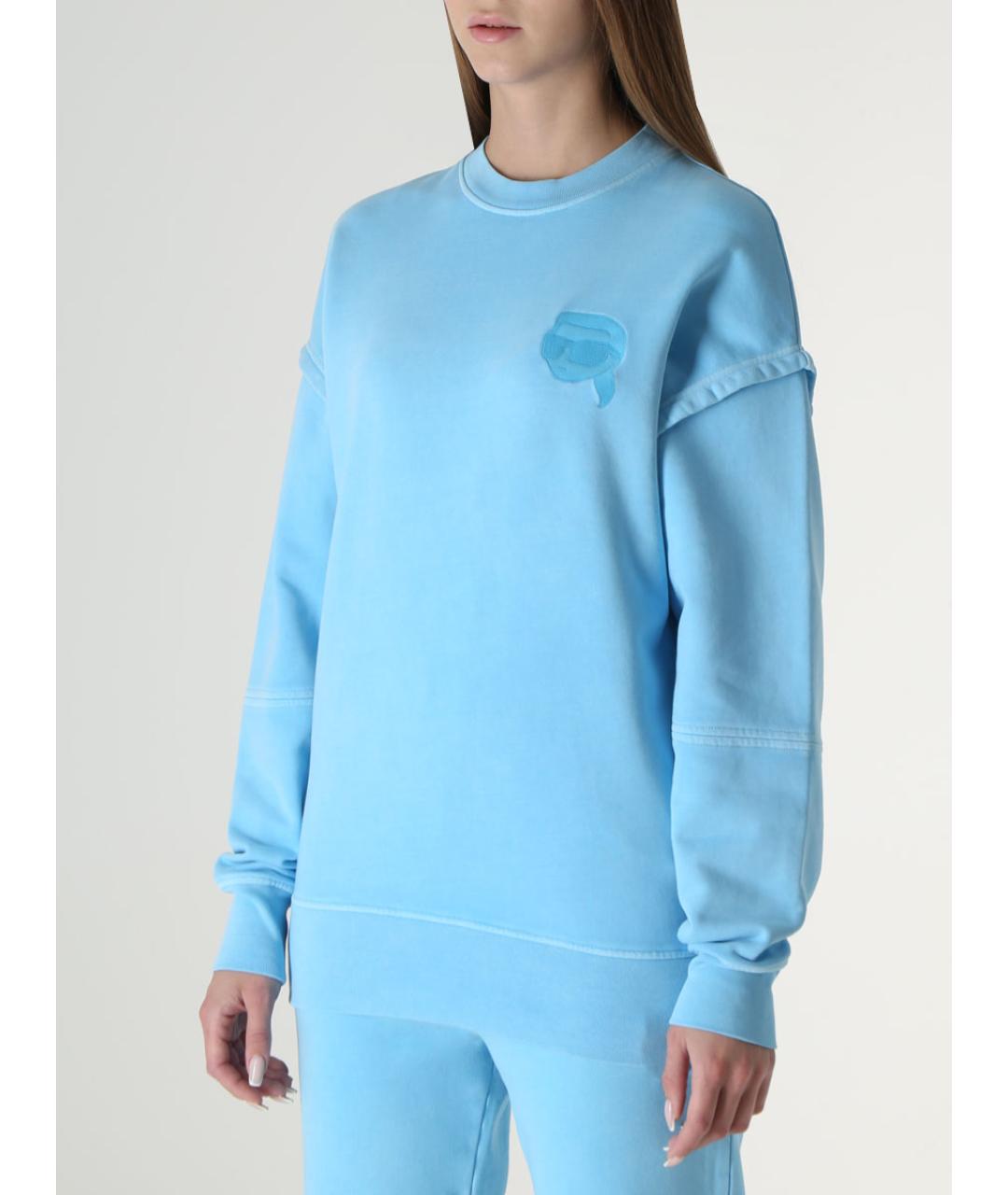 KARL LAGERFELD Голубой костюм с брюками, фото 4