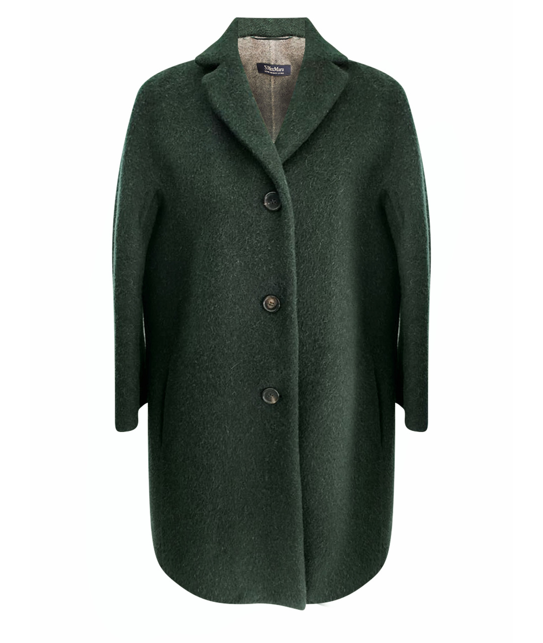 'S MAX MARA Зеленые шерстяное пальто, фото 1