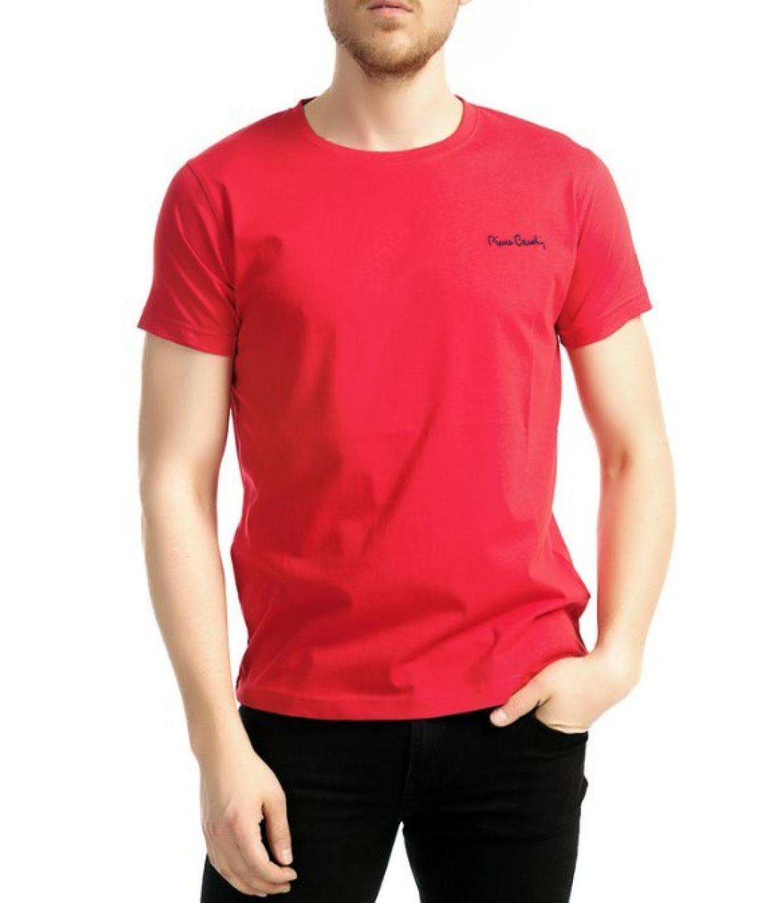 PIERRE CARDIN Красная хлопковая футболка, фото 6