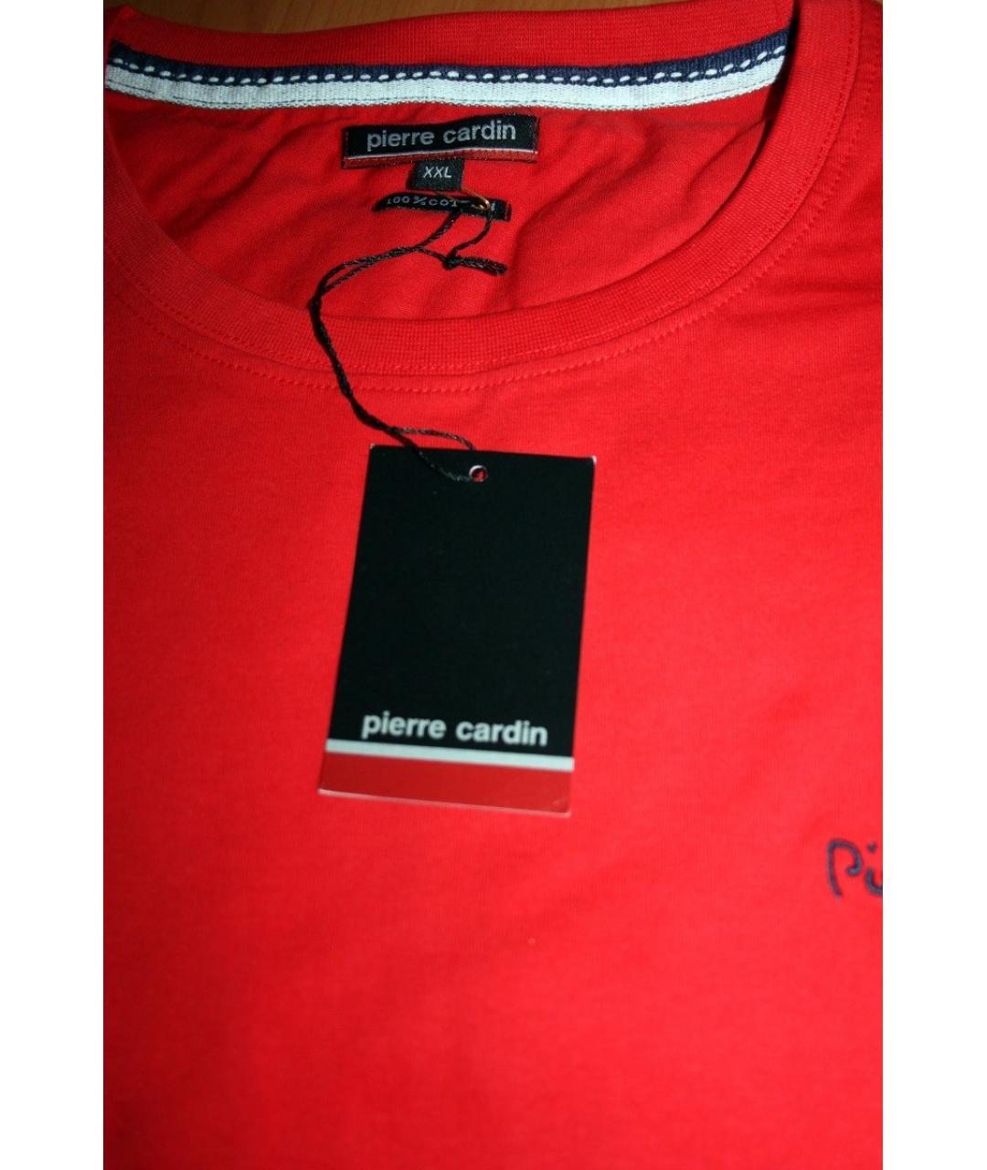 PIERRE CARDIN Красная хлопковая футболка, фото 3