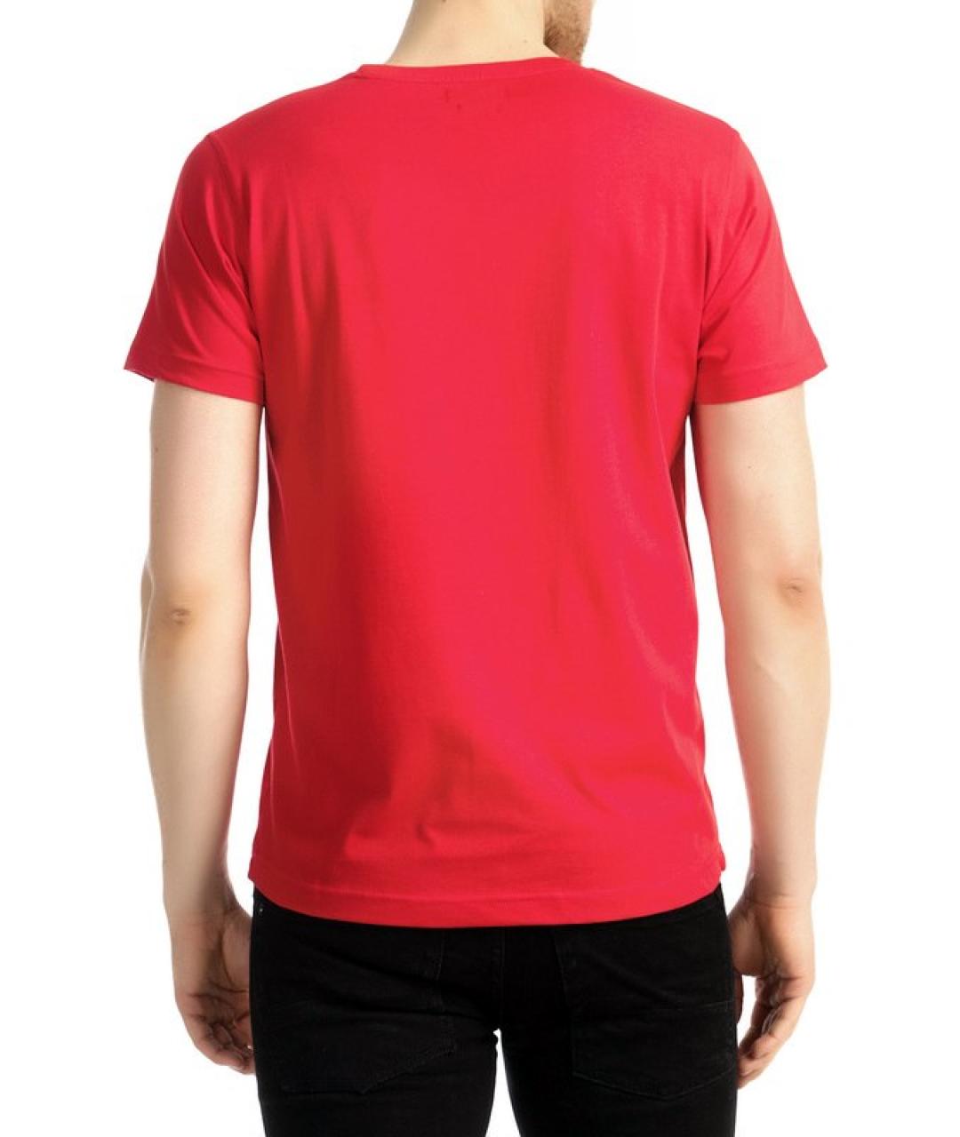 PIERRE CARDIN Красная хлопковая футболка, фото 2