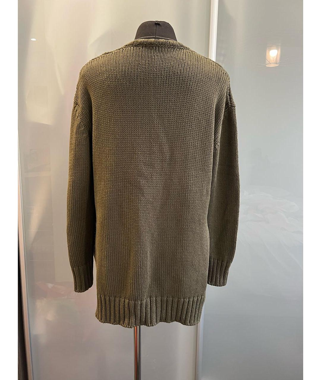 NO. 21 Хаки хлопковый джемпер / свитер, фото 6