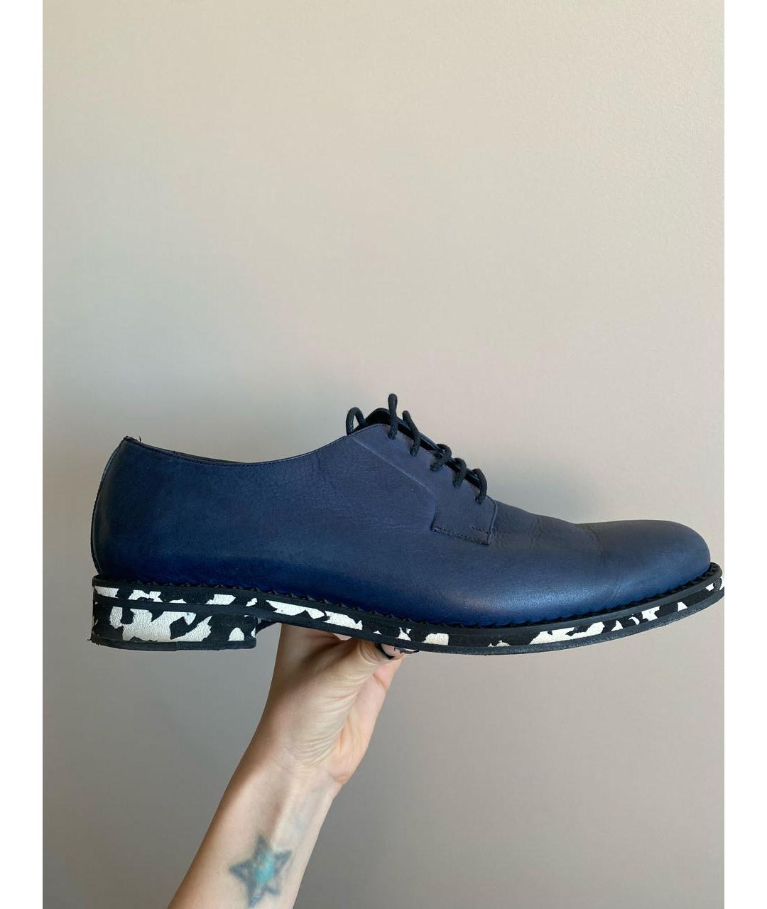 JIMMY CHOO Синие кожаные туфли, фото 9
